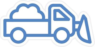 Snowplow Vector Icon Style