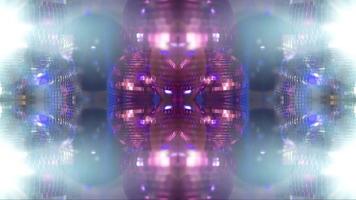 funky mirror ball spinning made into abstract pattern video