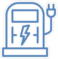 Charging Station Vector Icon Style