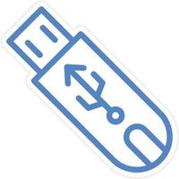 Flash Disk Vector Icon Style