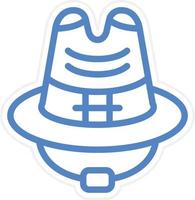 Cowboy Hat Vector Icon Style