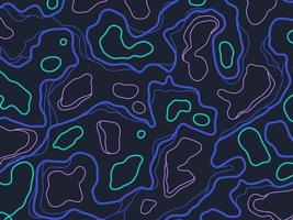 Stylized topographic contour map.  Abstract background dark blue style.Geographic line mountain relief. Abstract lines or wavy backdrop background. vector