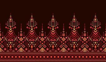 Geometric ethnic fabric patterns. Cross Stitch. Ikkat pixel pattern. Design for Saree, Patola, Sari, Dupatta, Vyshyvanka, rushnyk, dupatta, Clothing, fabric, batik, Knitwear, Embroidery. vector