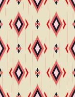 Ikat ethnic chevron seamless pattern. Ethnic fabric print geometric ikat pattern. diamond geometric background. vector
