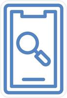 Mobile Research Vector Icon Style