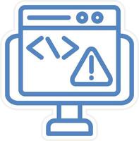 Code Error Vector Icon Style