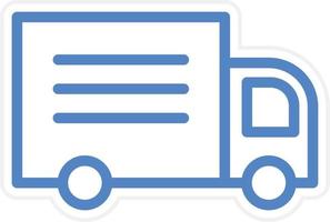 Delivery Truck Vector Icon Style