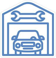 Service Station Vector Icon Style