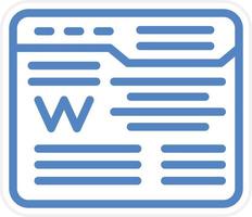 Wikipedia Vector Icon Style