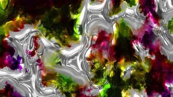 abstrakt flytande bakgrund animation, abstrakt vågig holografiska bakgrund film, lutning textur bakgrund video