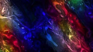 abstrakt flytande bakgrund animation, abstrakt vågig holografiska bakgrund film, lutning textur bakgrund video