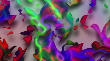 resumen líquido antecedentes animación, resumen ondulado holográfico antecedentes película, degradado textura antecedentes video