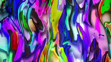 Abstract colorful animation. Multicolor holographic liquid background. Beautiful gradient texture, Moving abstract multicolored background video