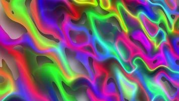 Abstract colorful animation. Multicolor holographic liquid background. Beautiful gradient texture, Moving abstract multicolored background video