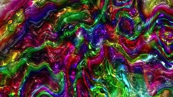 Abstract colorful animation. Multicolor holographic liquid background. Beautiful gradient texture, Moving abstract multicolored background video