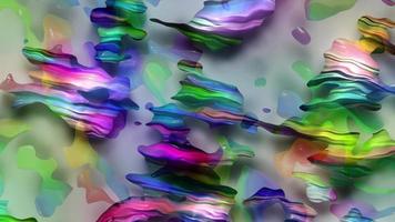 resumen vistoso animación. multicolor holográfico líquido antecedentes. hermosa degradado textura, Moviente resumen multicolor antecedentes video