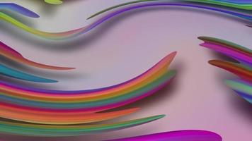 Abstract colorful animation. Multicolor holographic liquid background. Beautiful gradient texture, Moving abstract multicolored background video