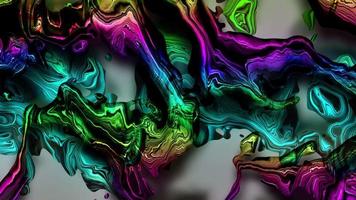 abstrakt bunt Animation. Mehrfarbig holographisch Flüssigkeit Hintergrund. schön Gradient Textur, ziehen um abstrakt mehrfarbig Hintergrund video