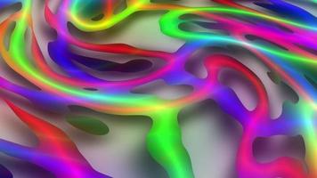Abstract colorful animation. Multicolor holographic liquid background. Beautiful gradient texture, Moving abstract multicolored background video