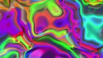 Abstract colorful animation. Multicolor holographic liquid background. Beautiful gradient texture, Moving abstract multicolored background video