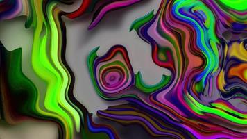 abstrakt bunt Animation. Mehrfarbig holographisch Flüssigkeit Hintergrund. schön Gradient Textur, ziehen um abstrakt mehrfarbig Hintergrund video