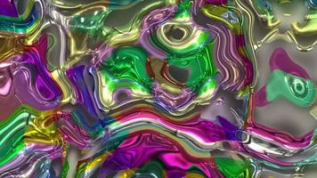 Abstract colorful animation. Multicolor holographic liquid background. Beautiful gradient texture, Moving abstract multicolored background video