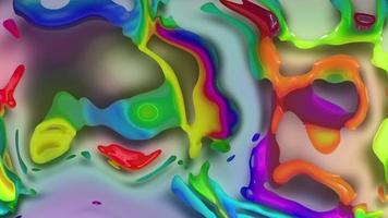 Abstract colorful animation. Multicolor holographic liquid background. Beautiful gradient texture, Moving abstract multicolored background video