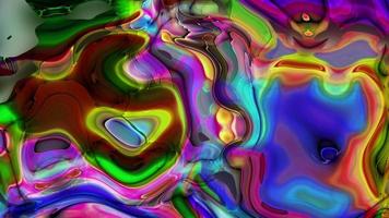 Abstract colorful animation. Multicolor holographic liquid background. Beautiful gradient texture, Moving abstract multicolored background video