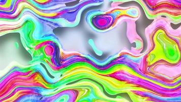 Abstract colorful animation. Multicolor holographic liquid background. Beautiful gradient texture, Moving abstract multicolored background video