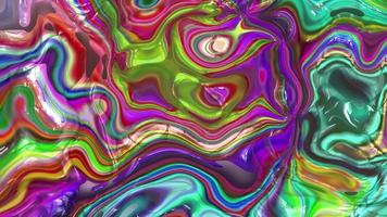 Abstract colorful animation. Multicolor holographic liquid background. Beautiful gradient texture, Moving abstract multicolored background video