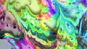 Abstract colorful animation. Multicolor holographic liquid background. Beautiful gradient texture, Moving abstract multicolored background video