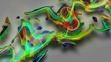 abstrakt färgrik animation. Flerfärgad holografiska flytande bakgrund. skön lutning textur, rör på sig abstrakt flerfärgad bakgrund video