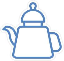 Tea Pot Vector Icon Style