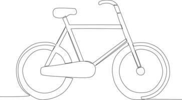 A bicycle is suitable for relaxing rides vector