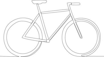 A bicycle with a higher seat vector