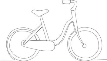 A classic eco-friendly bike vector