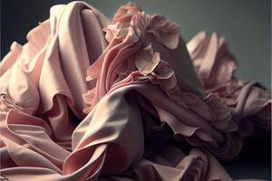 illustration of soft colorful fabric texture and background photo