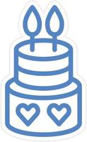 Cake Vector Icon Style