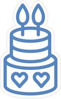 Cake Vector Icon Style