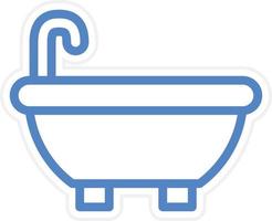 Bathtub Vector Icon Style