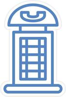 Phone Booth Vector Icon Style