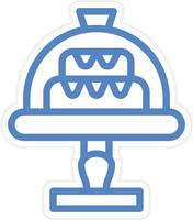 Cake Dome Vector Icon Style