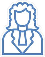 Judge Vector Icon Style