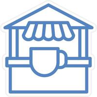 Tea Stall Vector Icon Style