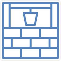 Water Well Vector Icon Style