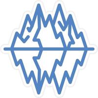 Glacier Vector Icon Style