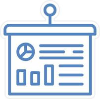 Statistics Presentation Vector Icon Style