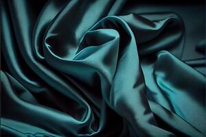 illustration of soft silk colorful fabric, texture and background photo
