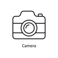 Camera Vector  outline Icons. Simple stock illustration stock