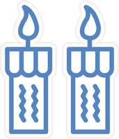 Candles Vector Icon Style